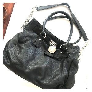 Michael kors black large Hamilton bag
